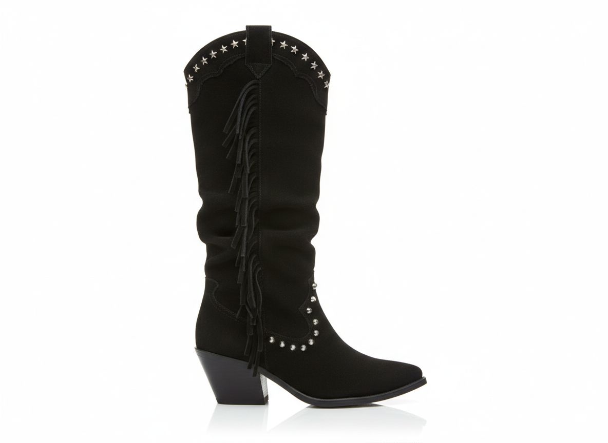 BOTA FLECOS NEGRO